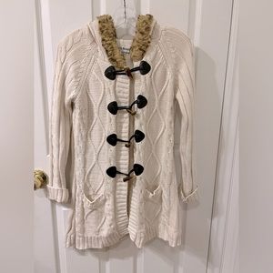 Sweater Seventh Avenue , cream color , size L